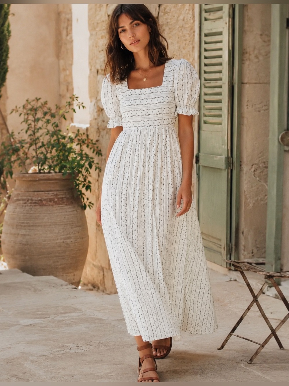 Pomander Place Floral Pippa Maxi Cotton Dress Small